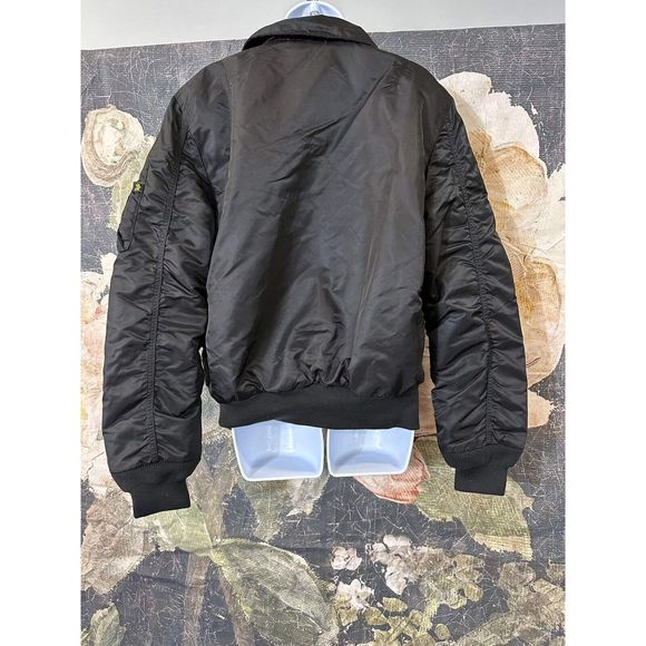 NWT ALPHA INDUSTRIES womens MA-1 NATUS W FLIGHT JACKET Size 14 - Picture 6 of 8